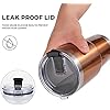 Copper Cure Stainless Steel Vacuum Insulated 30 oz Tumbler - Coffee Cup, Double Wall Tumbler, Travel Mug w/ Lid, Straws set and Straw Cleaning Brush, keeps the Drinks Cold or Hot for Hours