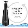 Stainless Steel Vacuum Insulated 25 Oz Bottle, Flask Sports Water Bottle, Thermos Bottle, Double Walled Insulation that keeps the drink Cold or Hot up to 24 hours